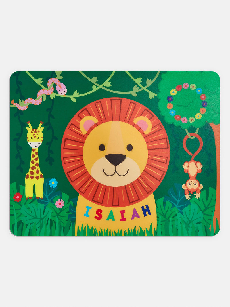 BaubleBar In the Jungle Kids' Custom Placemat - Customizable children's placemat