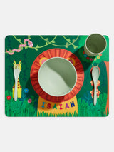 BaubleBar In the Jungle Kids' Custom Placemat - Customizable children's placemat