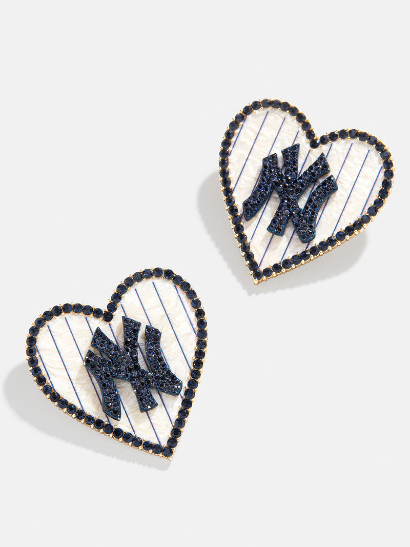 BaubleBar MLB Statement Stud Earrings - New York Yankees - MLB earrings