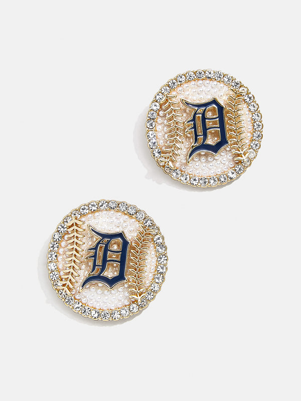 MLB Statement Stud Earrings - Detroit Tigers