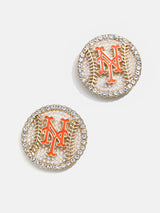 BaubleBar MLB Statement Stud Earrings - New York Mets - 
    MLB earrings
  

