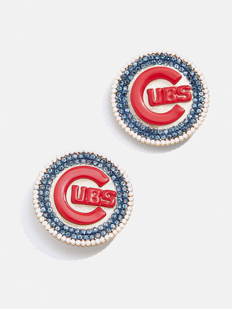 BaubleBar MLB Statement Stud Earrings - Chicago Cubs - 
    MLB earrings
  

