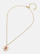 BaubleBar MLB Gold Baseball Charm Necklace - Boston Red Sox - MLB pendant necklace