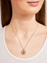 BaubleBar MLB Gold Baseball Charm Necklace - Los Angeles Dodgers - Get Gifting: Enjoy 20% Off​