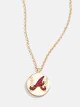 BaubleBar MLB Gold Baseball Charm Necklace - Atlanta Braves - Get Gifting: Enjoy 20% Off​