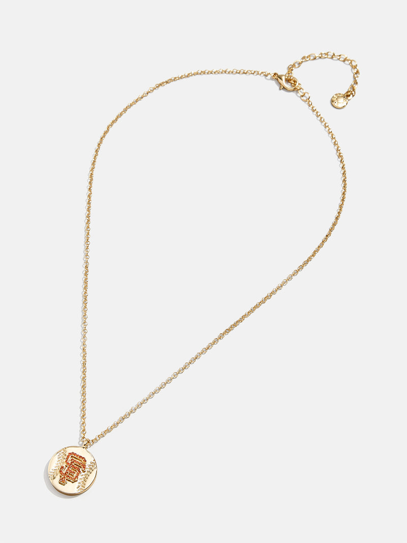 BaubleBar MLB Gold Baseball Charm Necklace - San Francisco Giants - Get Gifting: Enjoy 20% Off​