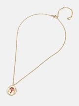 BaubleBar MLB Gold Baseball Charm Necklace - Philadelphia Phillies - 
    MLB pendant necklace
  
