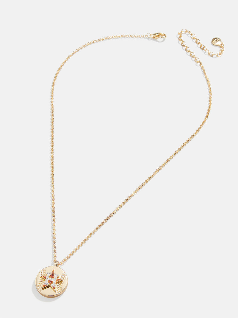 BaubleBar MLB Gold Baseball Charm Necklace - Houston Astros - Cyber Monday Ends Tonight: Enjoy 30% Off​