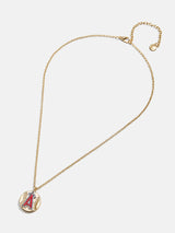 BaubleBar MLB Gold Baseball Charm Necklace - Los Angeles Angels - 
    MLB pendant necklace
  
