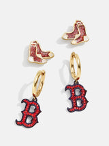 BaubleBar MLB Earring Set - Boston Red Sox - 
    MLB huggie earrings & studs
  
