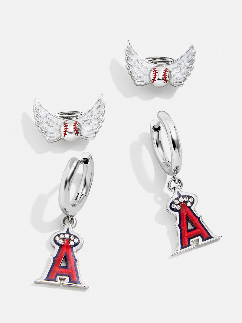 BaubleBar MLB Earring Set - Los Angeles Angels - 
    MLB huggie earrings & studs
  
