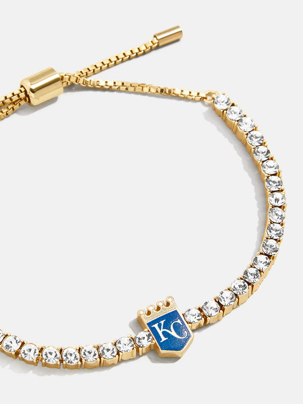 MLB Gold Tennis Bracelet - Kansas City Royals