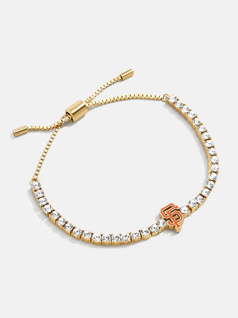 BaubleBar MLB Gold Tennis Bracelet - San Francisco Giants - Get Gifting: Enjoy 20% Off​