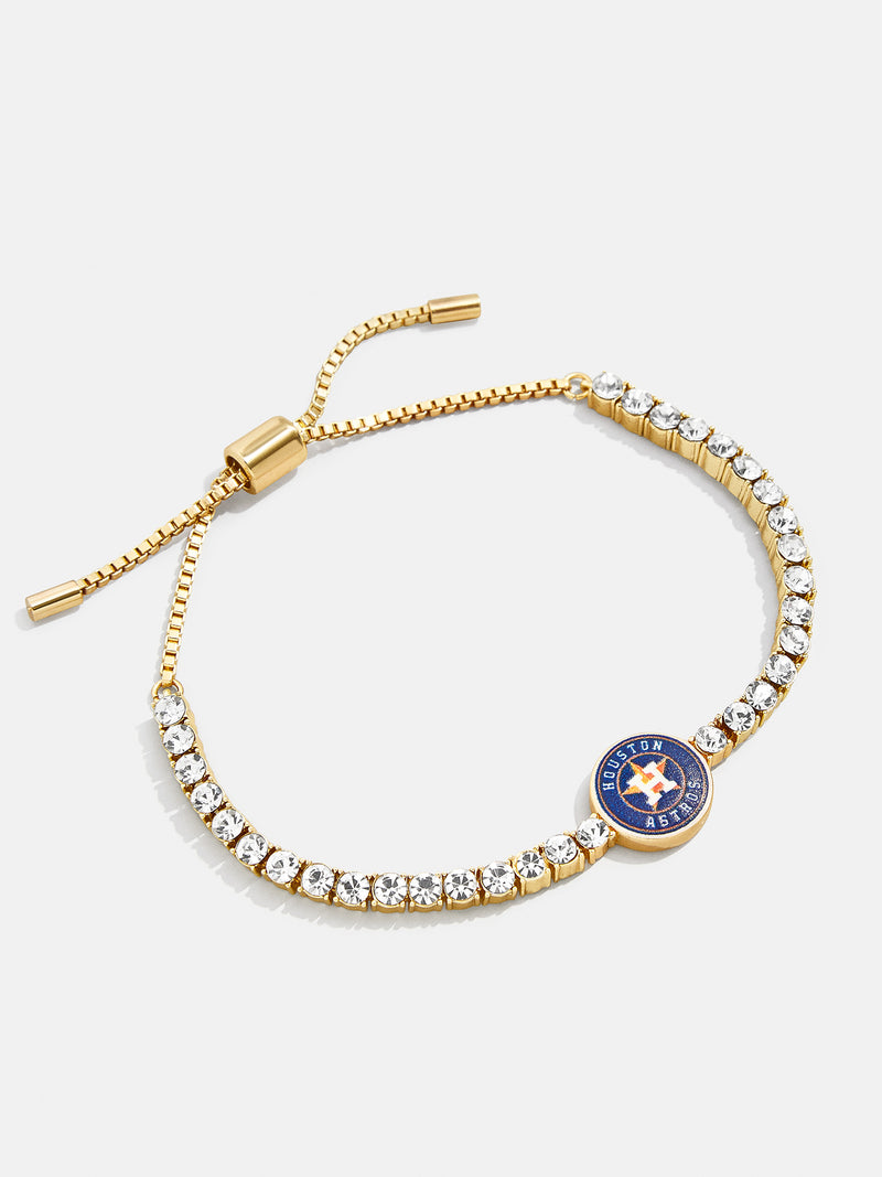BaubleBar MLB Gold Tennis Bracelet - Houston Astros - 
    20% Off MLB Styles. For one week only.
  
