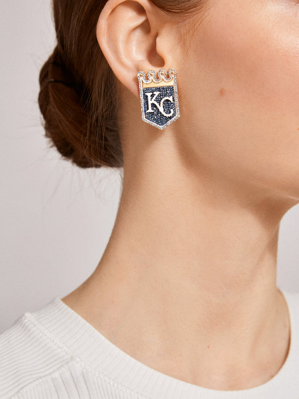 MLB Statement Stud Earrings - Kansas City Royals