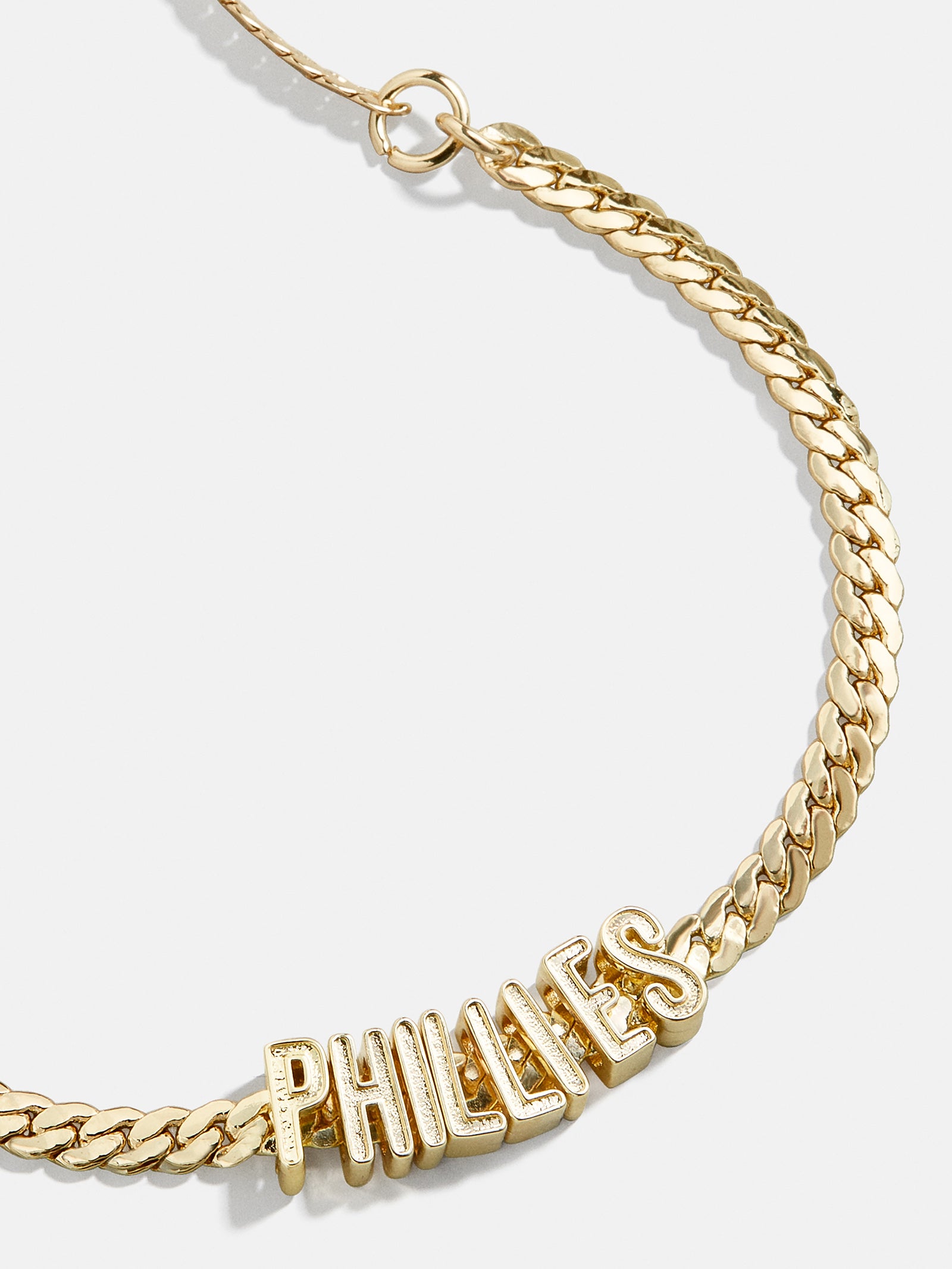 MLB Gold Curb Chain Bracelet - Philadelphia Phillies
