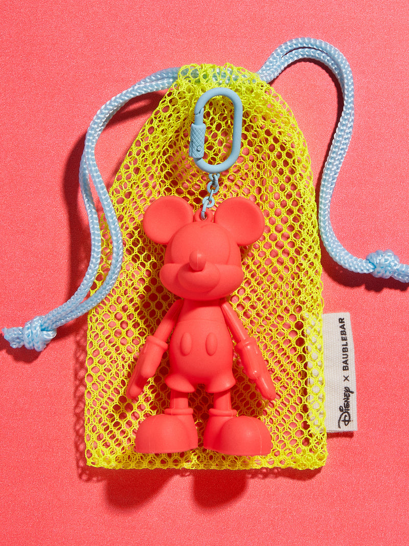 BaubleBar Sport Edition Mickey Mouse Disney Bag Charm - Coral - Disney keychain