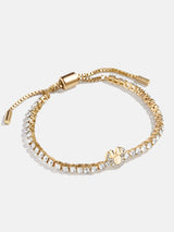 BaubleBar Minnie Mouse Disney Tennis Bracelet - Clear/Gold - 
    Disney tennis bracelet
  
