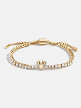 BaubleBar Minnie Mouse Disney Tennis Bracelet - Gold/Pavé - 
    Ends Tonight: Enjoy 25% Off
  
