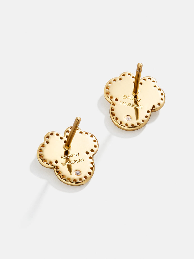 BaubleBar Minnie Mouse Disney Silhouette 18K Gold Plated Sterling Silver Earrings - Disney stud earrings