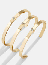 BaubleBar Initial Cuff Bracelet - Pavé Letter - Get Gifting: Enjoy 20% Off​