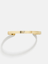 BaubleBar F - 
    Personalized gold cuff bracelet
  
