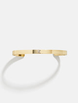 BaubleBar K - 
    Personalized gold cuff bracelet
  

