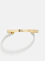 BaubleBar L - 
    Personalized gold cuff bracelet
  
