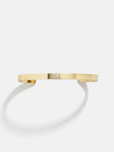 BaubleBar M - 
    Personalized gold cuff bracelet
  
