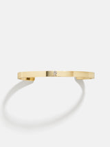 BaubleBar R - 
    Personalized gold cuff bracelet
  
