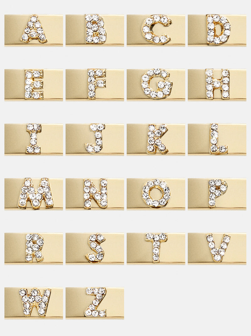 BaubleBar Initial Cuff Bracelet - Pavé Letter - Get Gifting: Enjoy 20% Off​