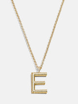 BaubleBar E - Custom initial necklace