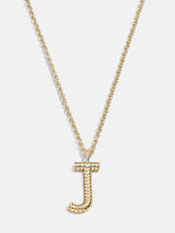 BaubleBar J - Custom initial necklace