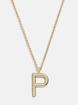 BaubleBar P - Custom initial necklace
