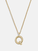 BaubleBar Q - Custom initial necklace
