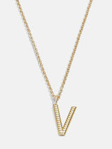 BaubleBar V - Custom initial necklace