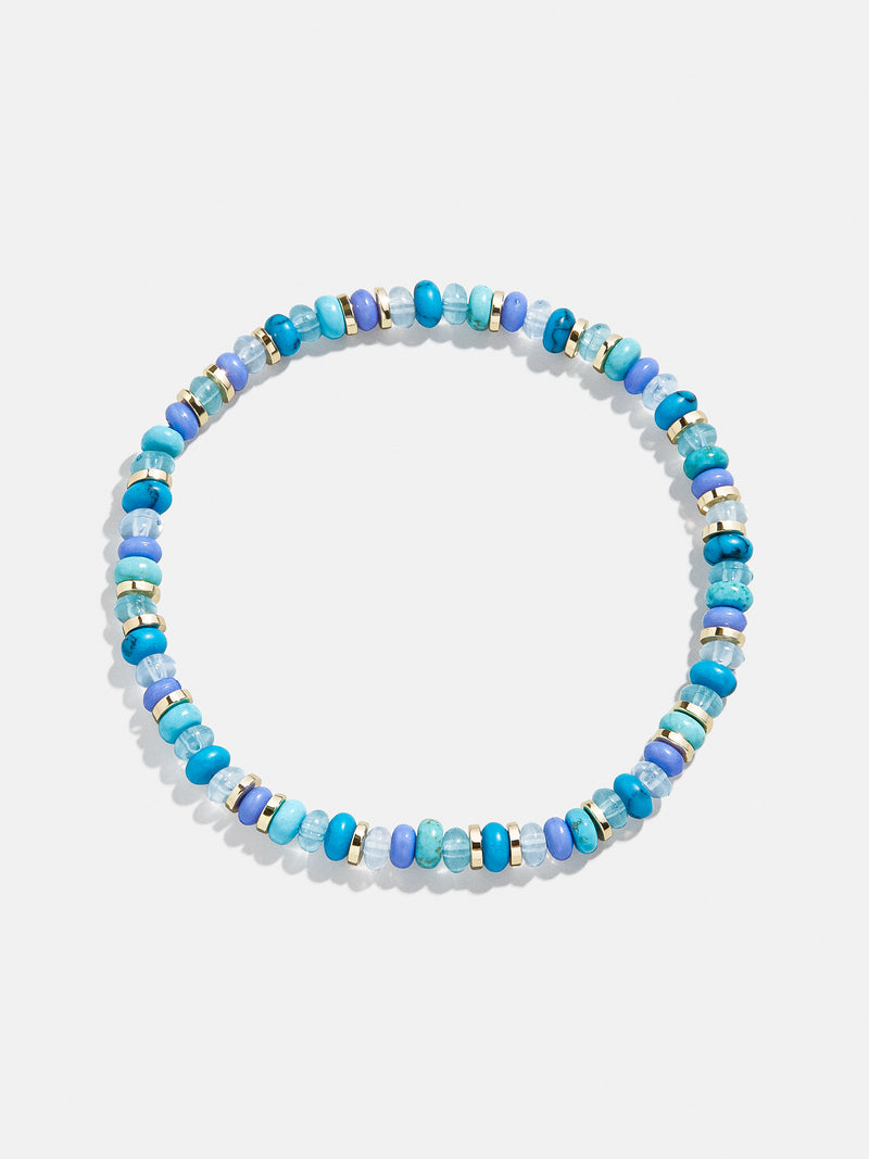 BaubleBar Blue - 
    Beaded stretch bracelet with semi-precious stones
  
