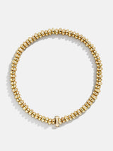 BaubleBar I - Gold beaded stretch bracelet