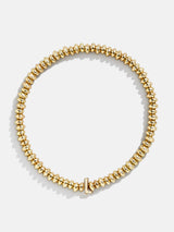 BaubleBar L - Gold beaded stretch bracelet