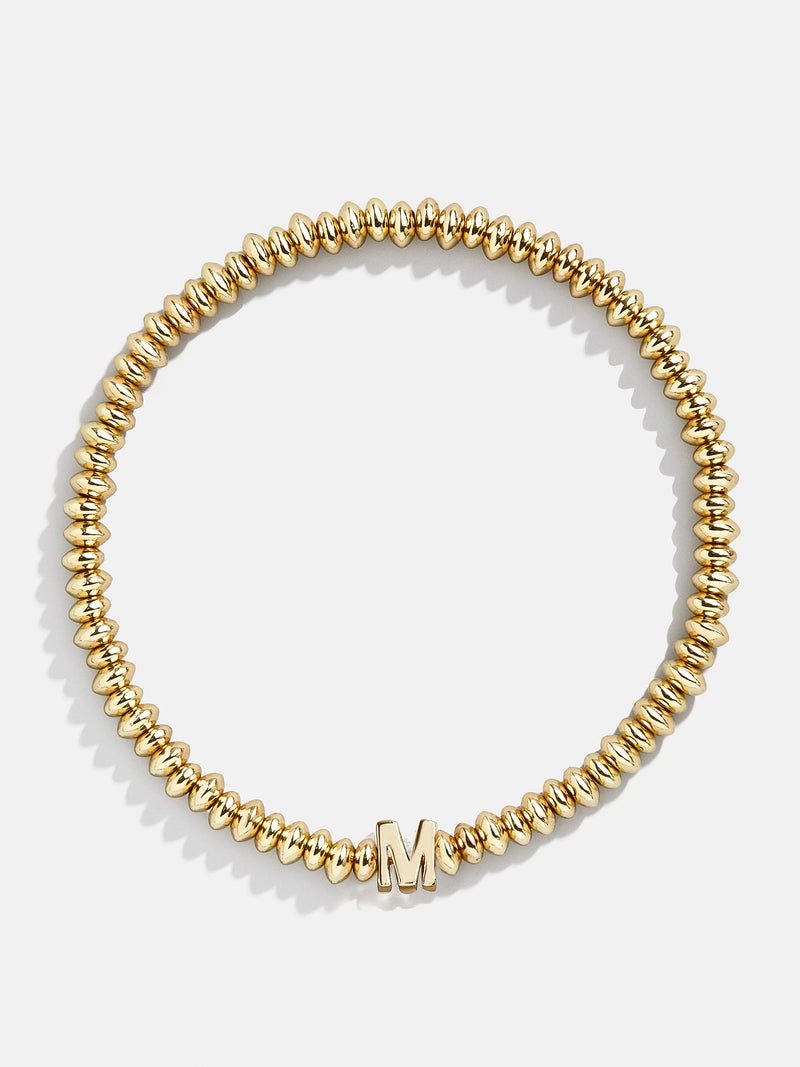 BaubleBar M - Gold beaded stretch bracelet