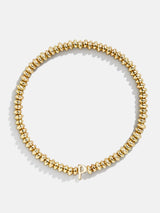 BaubleBar P - 
    Gold beaded stretch bracelet
  
