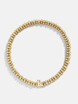 BaubleBar R - Gold beaded stretch bracelet