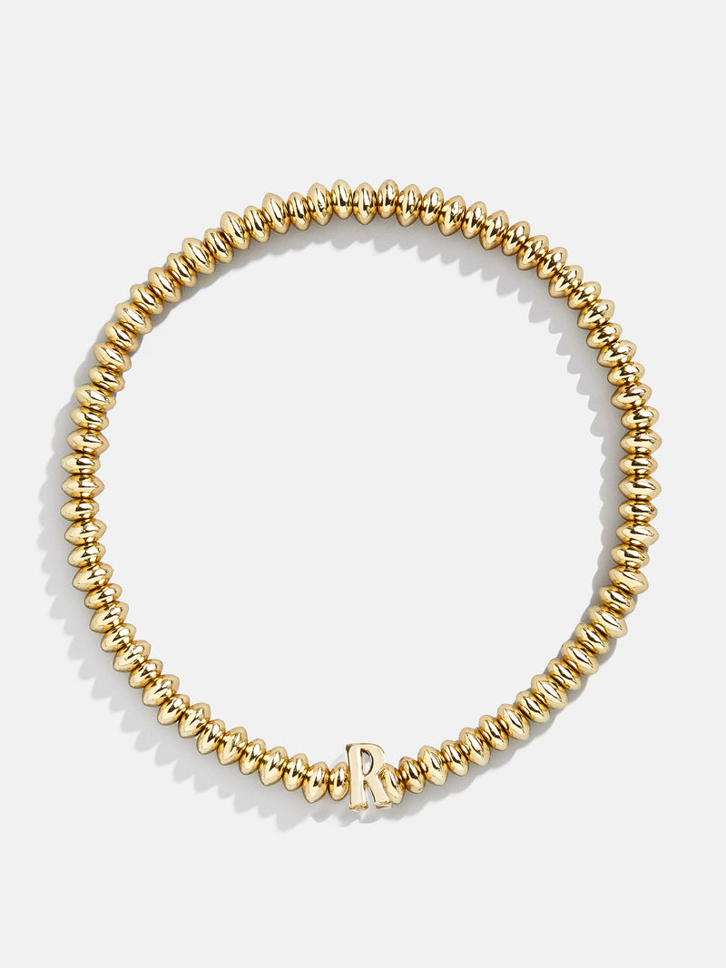 BaubleBar R - Gold beaded stretch bracelet