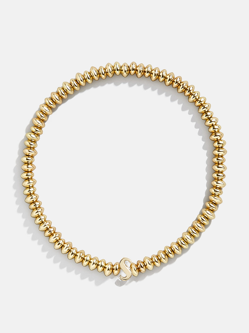 BaubleBar S - Gold beaded stretch bracelet