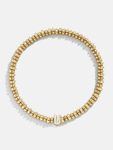 BaubleBar U - Gold beaded stretch bracelet