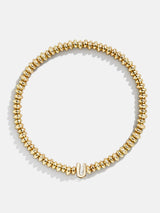 BaubleBar U - 
    Gold beaded stretch bracelet
  
