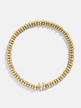 BaubleBar V - Gold beaded stretch bracelet