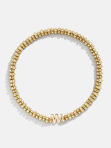 BaubleBar W - Gold beaded stretch bracelet