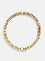 BaubleBar X - Gold beaded stretch bracelet
