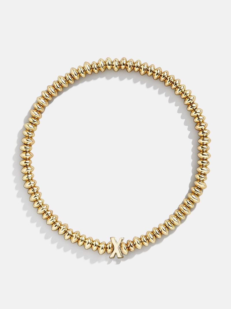 BaubleBar X - Gold beaded stretch bracelet